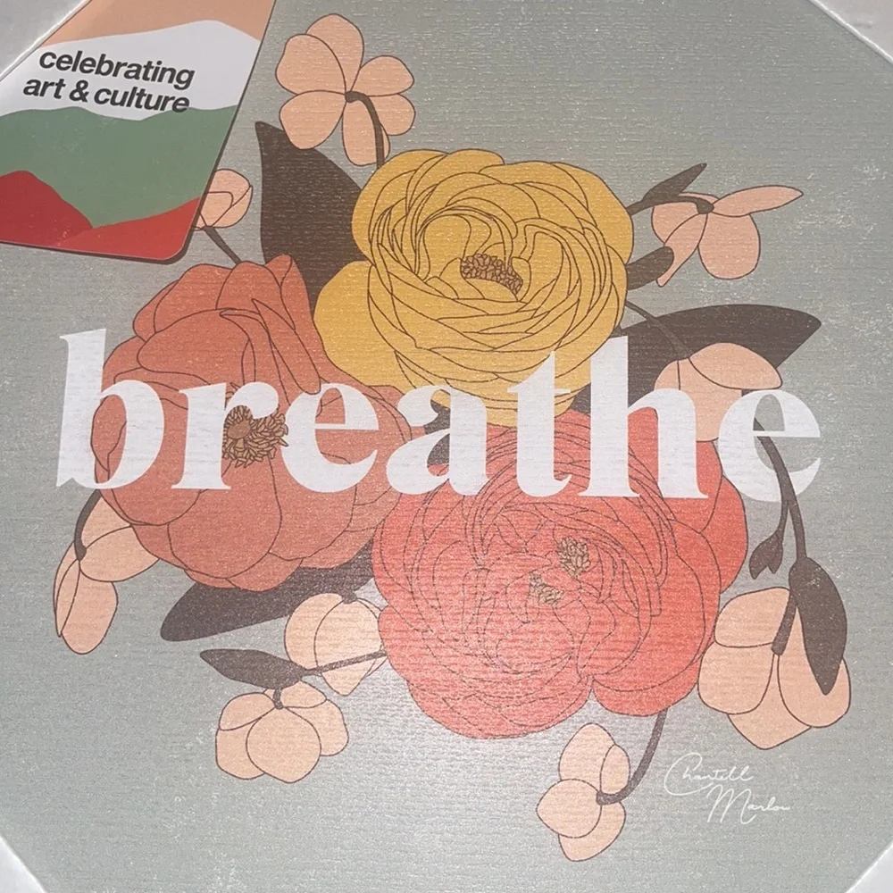 Breathe Wall Art on wood by Chantell Marlow